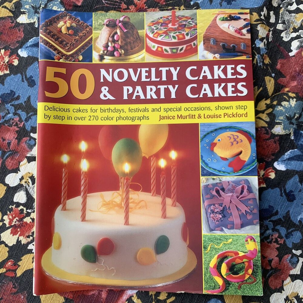 Vintage Cake Decorating Magazine 50 Novelty Cakes Party‎ Color Original Creative